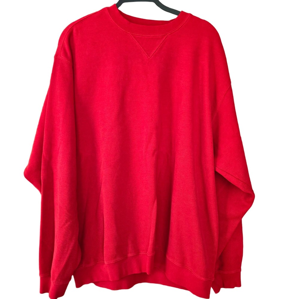 Cutter Buck Mens Crew Neck Pullover Sweatshirt Top XL Red Golf Sporty Casual
